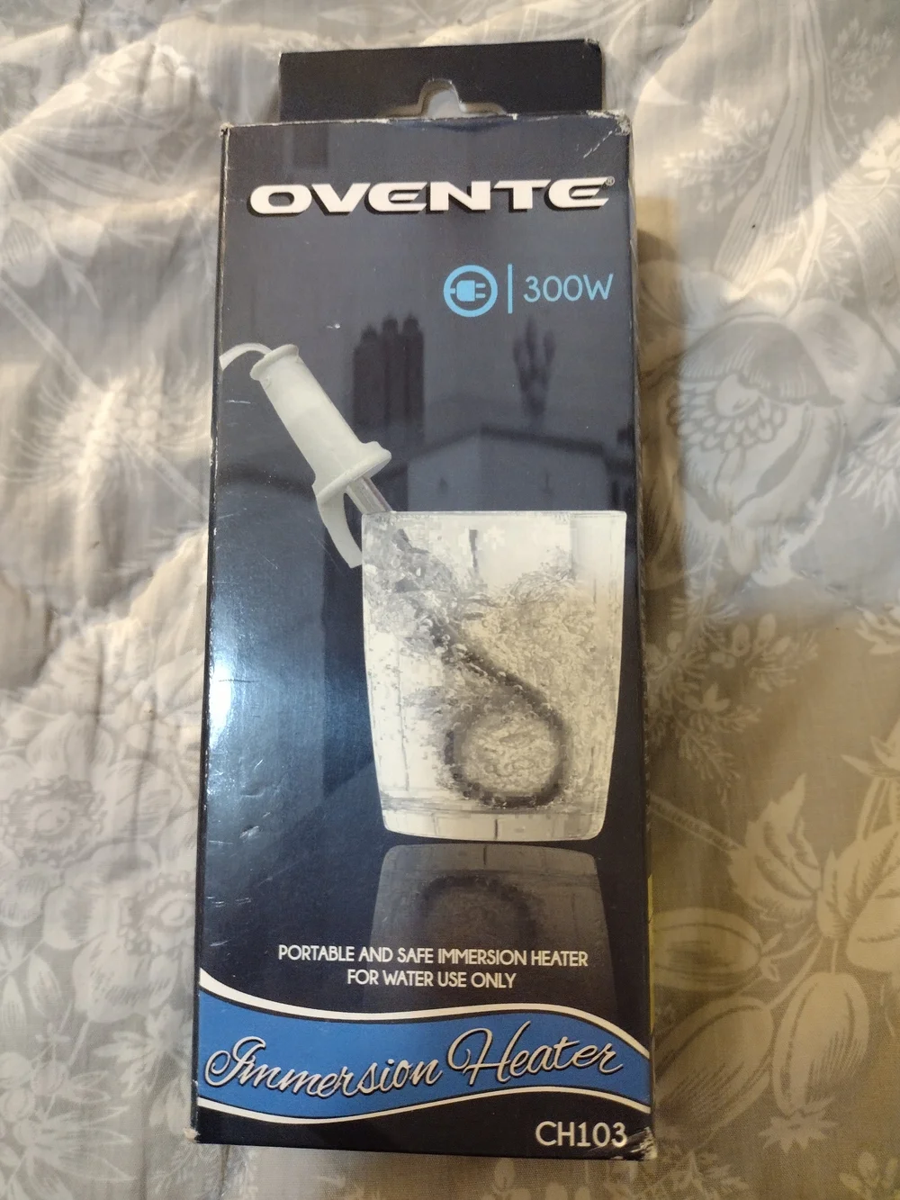 Ovente 300 Watt Immersion Heater - White NIB